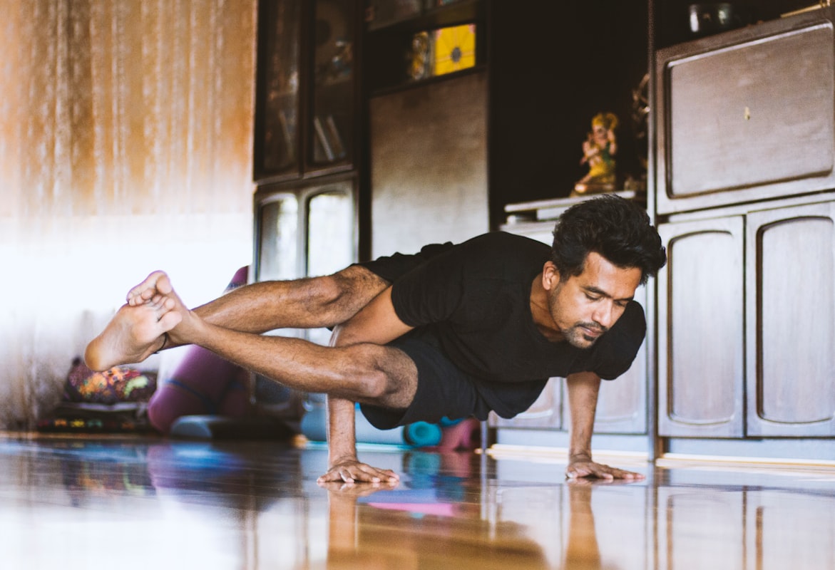 Man performing pelvic floor exercises with proper form